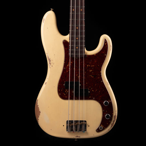 Pre-Owned 2024 Fender Custom Shop 1964 Precision Bass Relic Aged Vintage White With OHSC