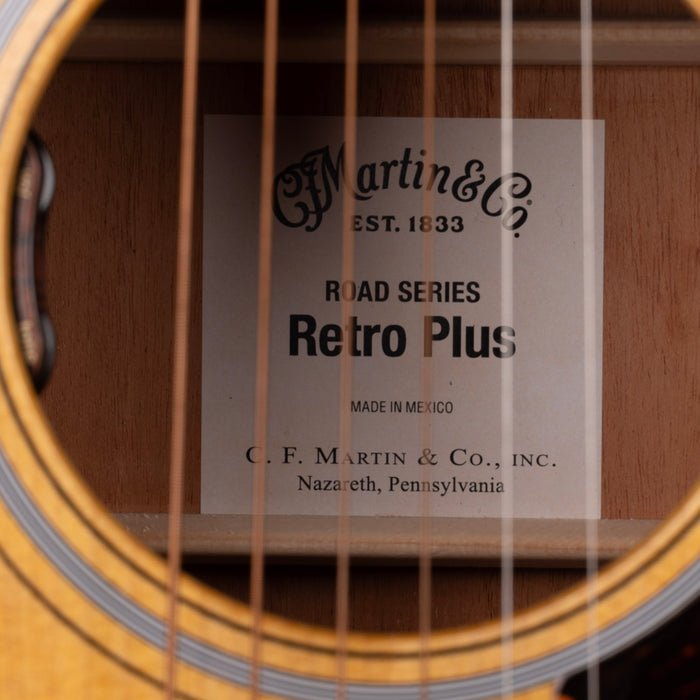 Martin DE Retro Plus Mahogany Natural Acoustic Guitar with Case