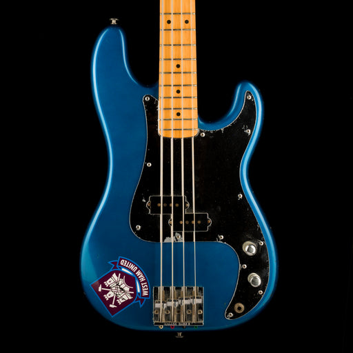 Pre Owned Fender 80’s Modded “Steve Harris-Style” Precision Bass Lake Placid Blue With Case