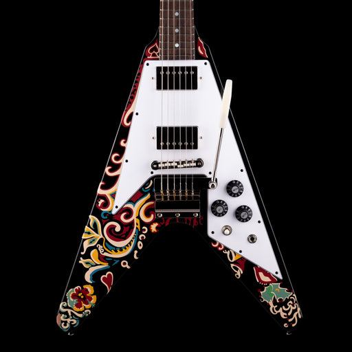 Pre-Owned 2024 Epiphone Jimi Hendrix "Love Drops" Signature Flying V Black With OHSC