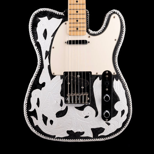 Pre-Owned  Partscaster  Wailin' Winnings T-Style Black/White Leather With HSC