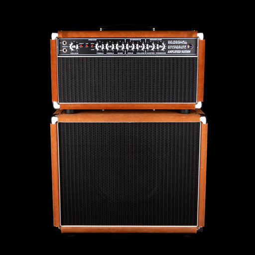 Pre-Owned  '22 Amplified Nation Bombshell 50-Watt Guitar Amp Head And 112 15-ohm 65-watt Matching Cab - Golden Brown Suede Owned by Ben Harper