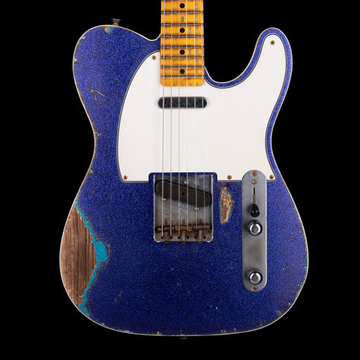 Fender Custom Shop Masterbuilt Austin MacNutt 1952 Telecaster Custom Heavy Relic Purple Sparkle over Taos Turquoise Sparkle With Case