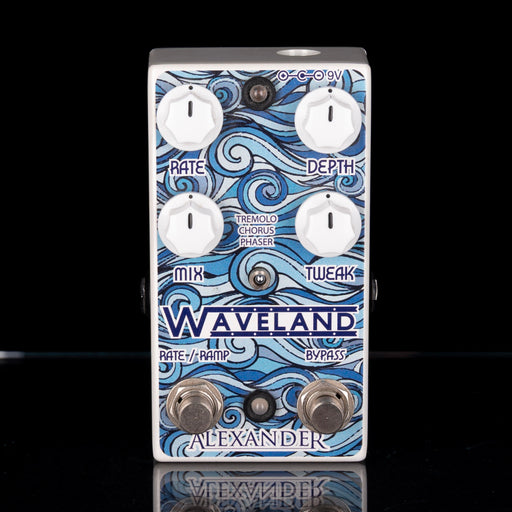 Used Alexander Waveland Chorus/Tremolo/Phaser Multi-Modulator Pedal With Box