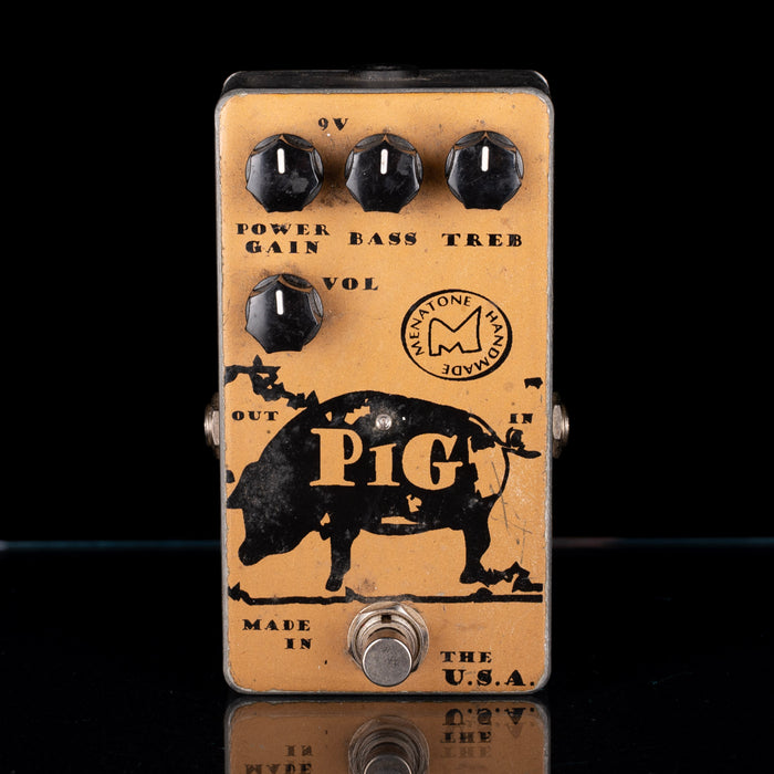 Used Menatone The PiG Distortion Guitar Effect Pedal With Box - 2