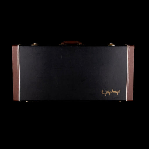 Used Epiphone F-Style Mandolin Case Black with Green Interior