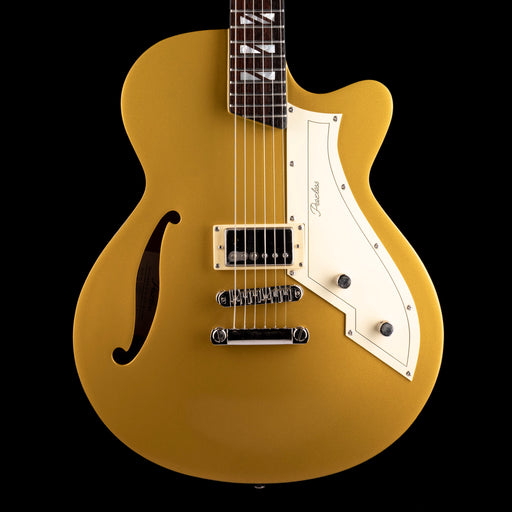 Pre-Owned Peerless Retromatic P1 Semi-Hollow Electric Guitar - Gold Top With OHSC