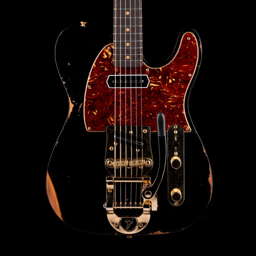 Pre Owned Fender Custom Shop Limited Edition Bow Tie Telecaster Custom Relic Black with OHSC