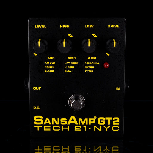 Used Tech 21 SansAmp GT2 Tube Amp Emulator Pedal With Box