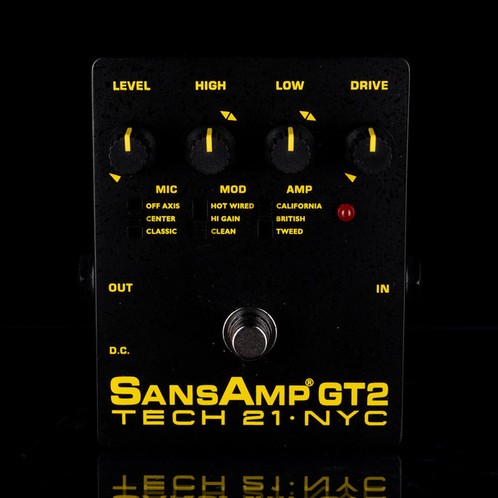 Used Tech 21 SansAmp GT2 Tube Amp Emulator Pedal With Box