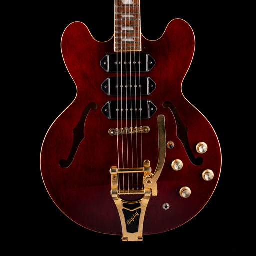 Pre-Owned 2009 Epiphone Riviera  P93 WR Wine Red With OHSC