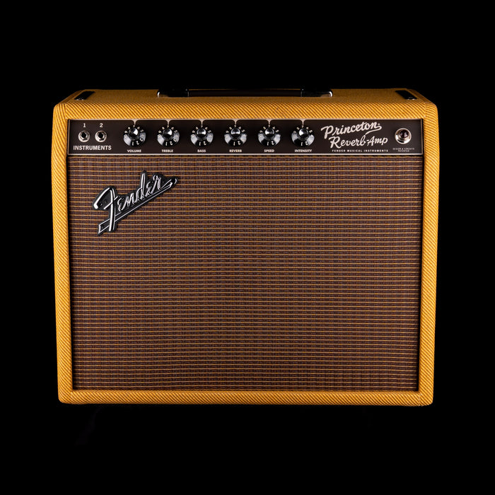Pre-Owned Fender Special Run '65 Princeton Reverb Guitar Amp Combo Tweed Cannabis Rex with Footswitch