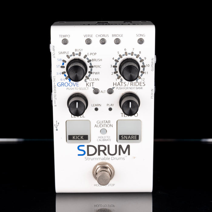 Used DigiTech SDRUM Strummable Drum Pedal with Box