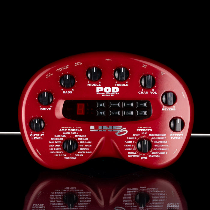 Used Line 6 POD V2 Guitar Multi-Effects Pedal