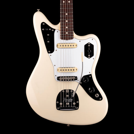 Pre Owned Fender Artist Series Johnny Marr Jaguar Olympic White With OHSC