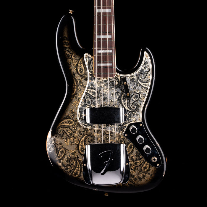 Fender Custom Shop Limited Edition Black Paisley Jazz Bass With Case