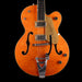 Pre-Owned 2014 Gretsch G6120-59QM Limited Edition Quilted Maple Chet Atkins Orange With OHSC