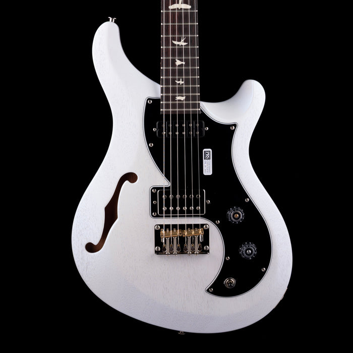 PRS S2 Vela Semi Hollow Satin Pearl White with Gig Bag