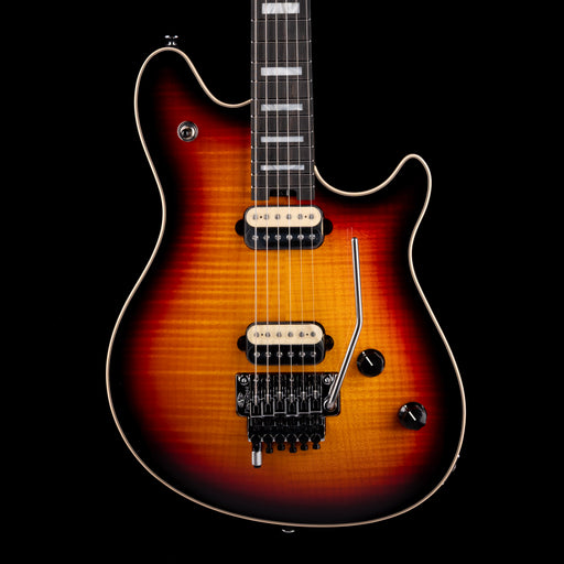 EVH Wolfgang USA 5A Flame Top 3-Tone Burst with Case