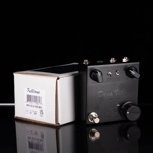 Used Fulltone Custom Shop Deja Vibe Mini CS-MDV-MkII Univibe Style Blackout Pedal With Box