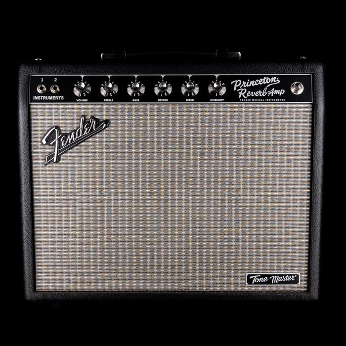 Used Fender Tone Master Princeton Reverb Guitar Amp Combo With Footswitch And Cover