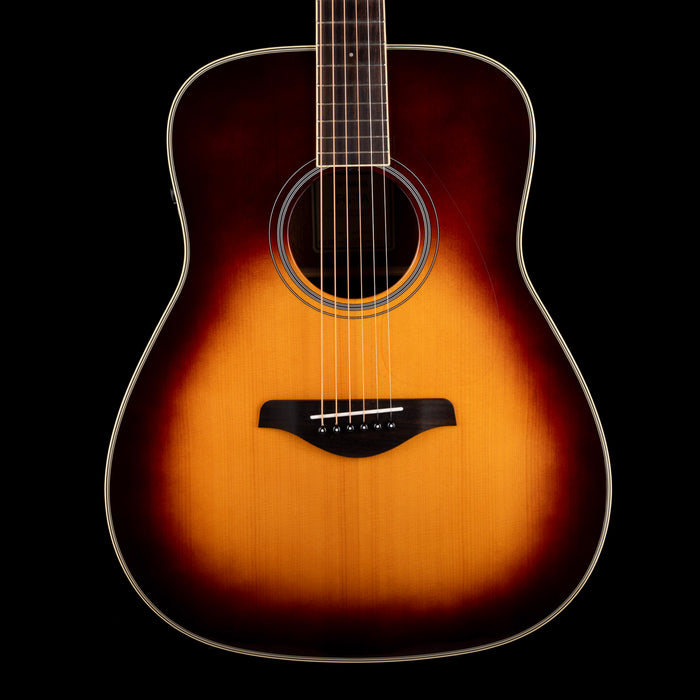 Used Yamaha FG-TA TransAcoustic Dreadnought Acoustic-Electric Guitar Brown Sunburst