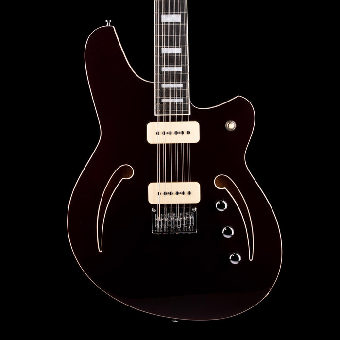 Reverend Airwave 12-String Electric Guitar - Metallic Bordeaux
