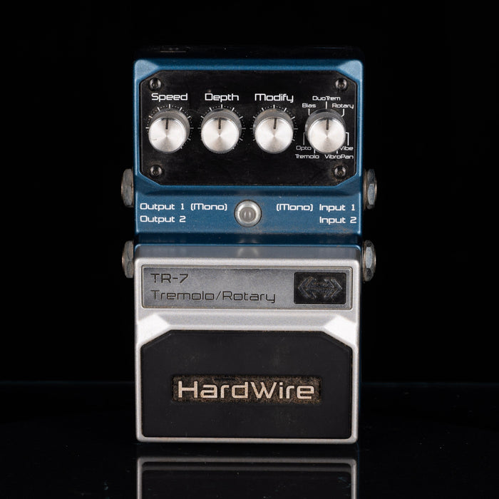 Used Digitech Hardwire TR-7 Tremolo and Rotary Speaker Pedal with Box