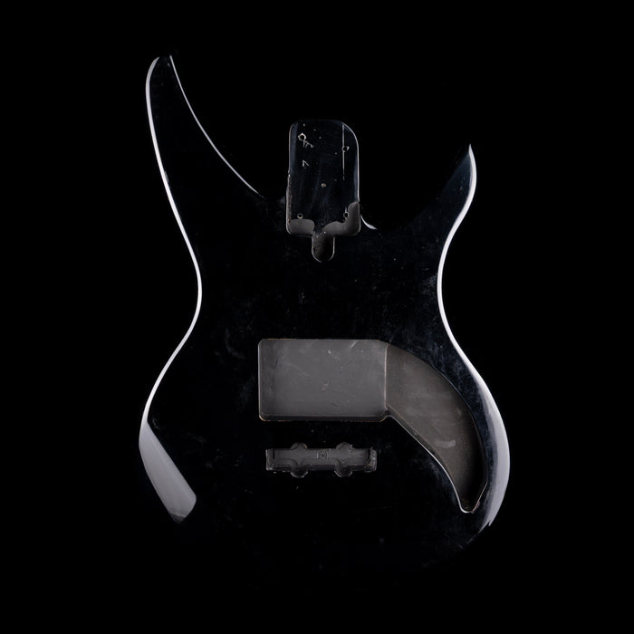 Used 1999-2002 Vaccaro X-Ray PJ Bass Body Black With Original Pearloid Pickguard