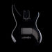 Used 1999-2002 Vaccaro X-Ray PJ Bass Body Black With Original Pearloid Pickguard