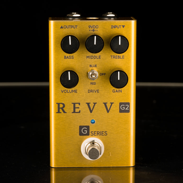 Used Revv G-Series G2 Gold Edition Overdrive Pedal With Box