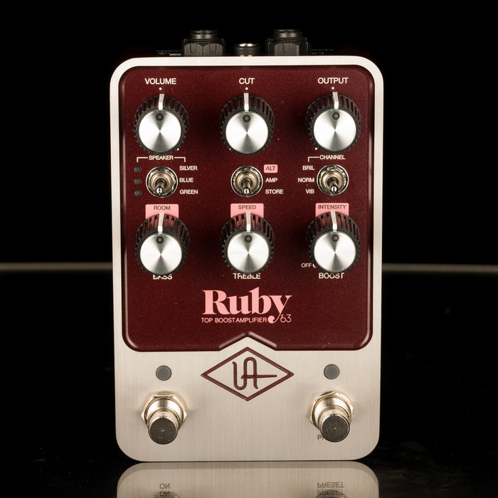 Used Universal Audio UAFX Ruby '63 Top Boost Amplifier Pedal With Box