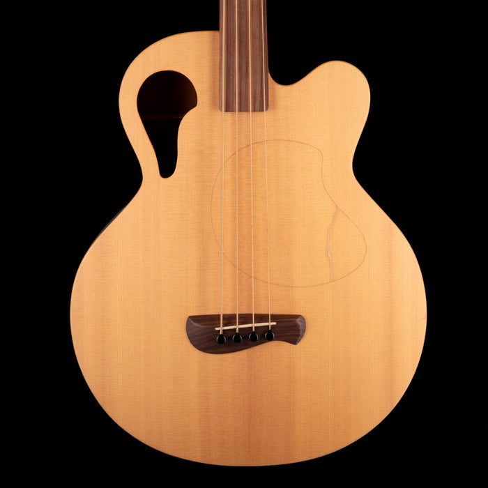 Pre-Owned 2005 Tacoma Thunderchief Fretless CB10C Acoustic-Electric Bass Natural with OHSC