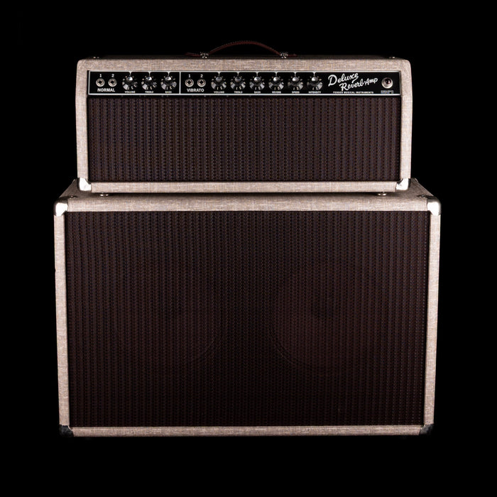 Pre-Owned Custom/Modified Alessandro Fender '65 Deluxe Reverb Head & Matching Cab - Fawn