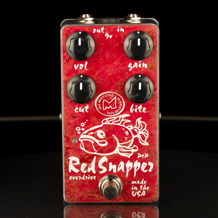 Menatone 4 Knob Red Snapper Overdrive Guitar Pedal with Fat Fish