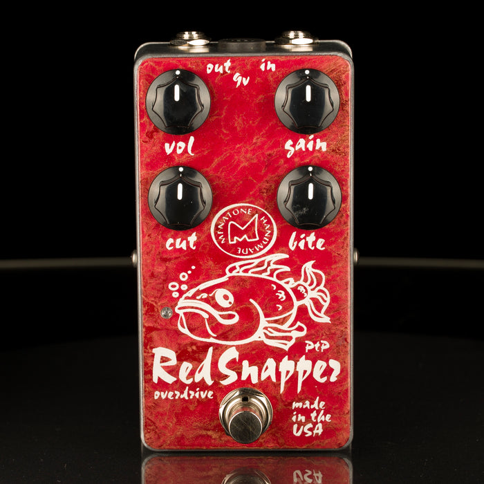 red snapper guitar pedal Menatone 4 Knob Red Snapper Overdrive Guitar Pedal with Fat Fish — Truetone Music