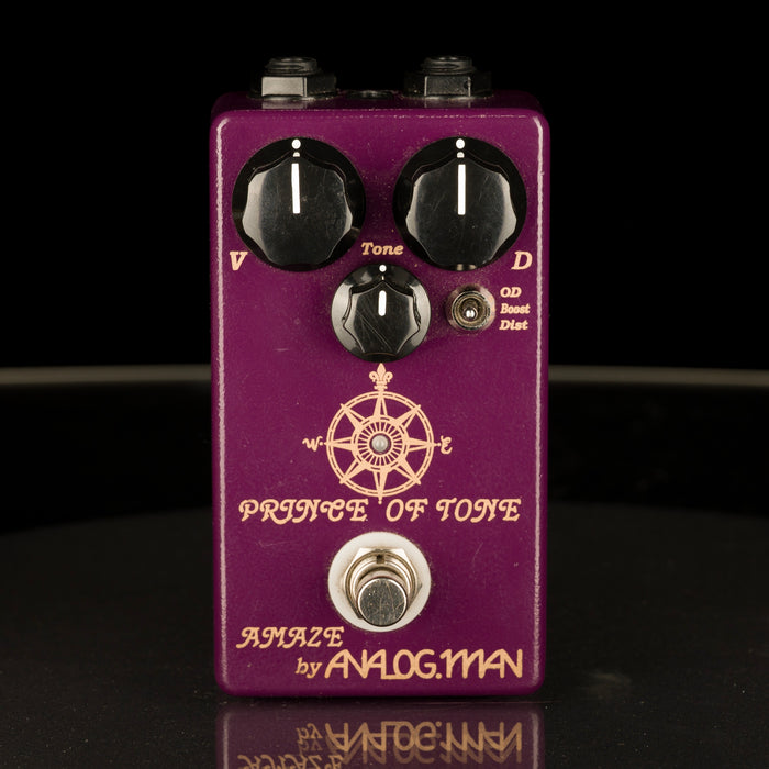 Used Analogman Prince Of Tone Overdrive Pedal With Box