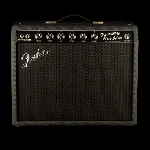 Used Fender Limited Edition '68 Princeton Black Lacquered Tweed Guitar Amp Combo With Cover And Footswitch