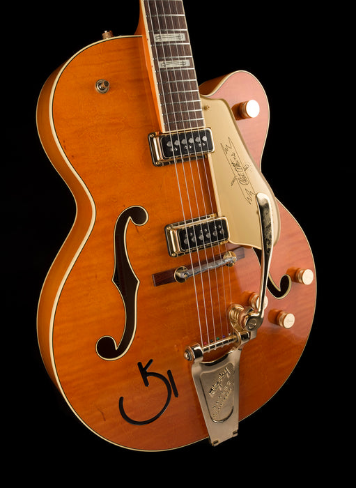 Used Gretsch G6120T-55 Vintage Select '55 Chet Atkins Hollow Body Vintage Orange Stain Lacquer with OHSC