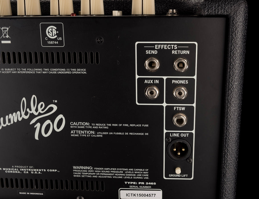 Used Fender Rumble 100 Bass Amp Combo
