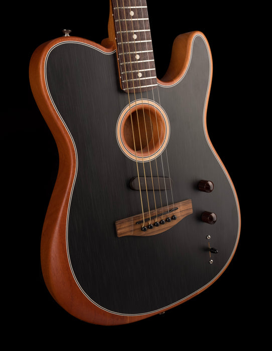 Used 2021 Fender Acoustasonic Player Telecaster Brushed Black with Gig Bag