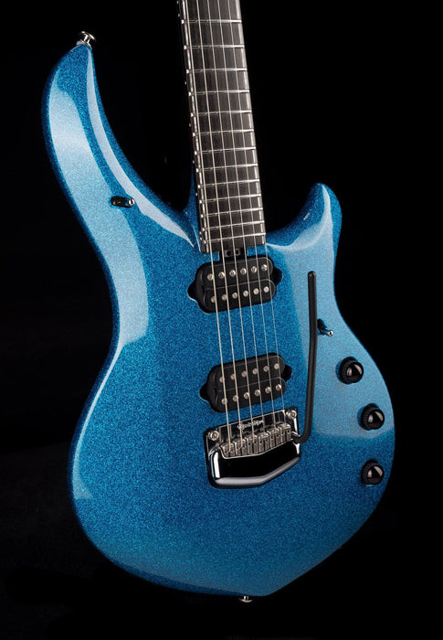Used Ernie Ball Music Man Ball Family Reserve John Petrucci Signed Majesty 6 Marine Blue Sparkle with OHSC