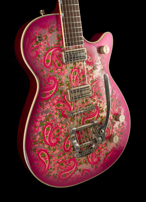 Gretsch Custom Shop Masterbuilt Stephen Stern G6128-JR Duo Jet Jr. Relic Pink Paisley With Case