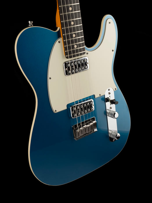 Pre Owned 2013 Fender Custom Shop Double TV Jones Two Tone Telecaster NOS Lake Placid Blue With OHSC