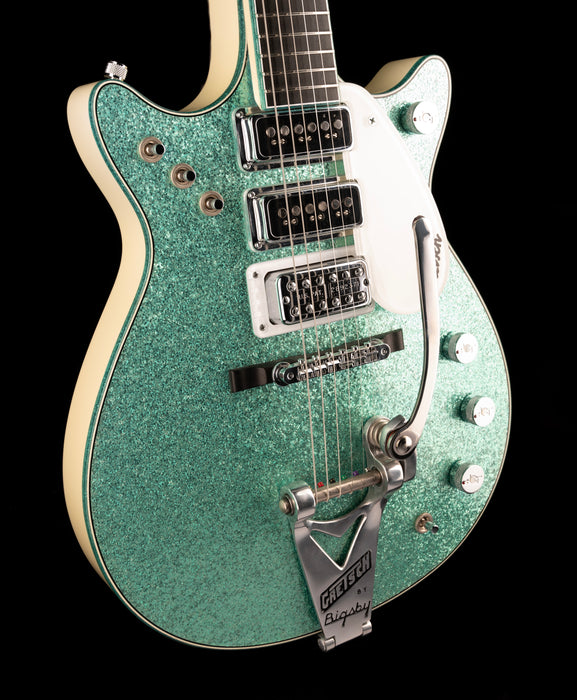 Pre-Owned Gretsch Custom Shop Masterbuilt Stephen Stern G6128CS-DC 1962 Triple Jet Turquoise Sparkle with OHSC