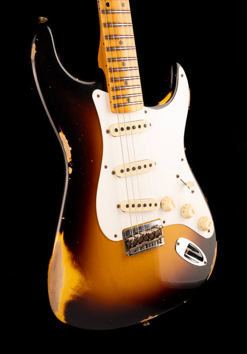Fender Custom Shop Limited Edition Troposphere Strat Hard-Tail Heavy Relic Super Faded Aged 2-Color Sunburst