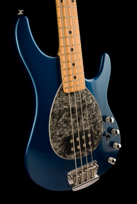 Pre Owned Ernie Ball Music Man Sterling 4-String Pearl Blue Bass With Case