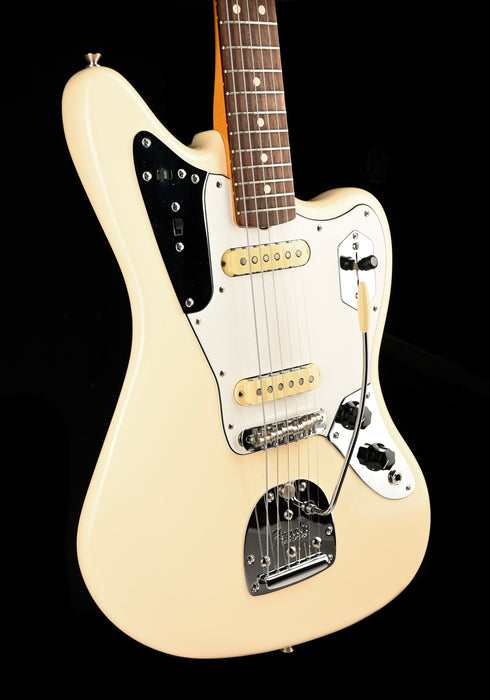 Pre Owned Fender Artist Series Johnny Marr Jaguar Olympic White With OHSC