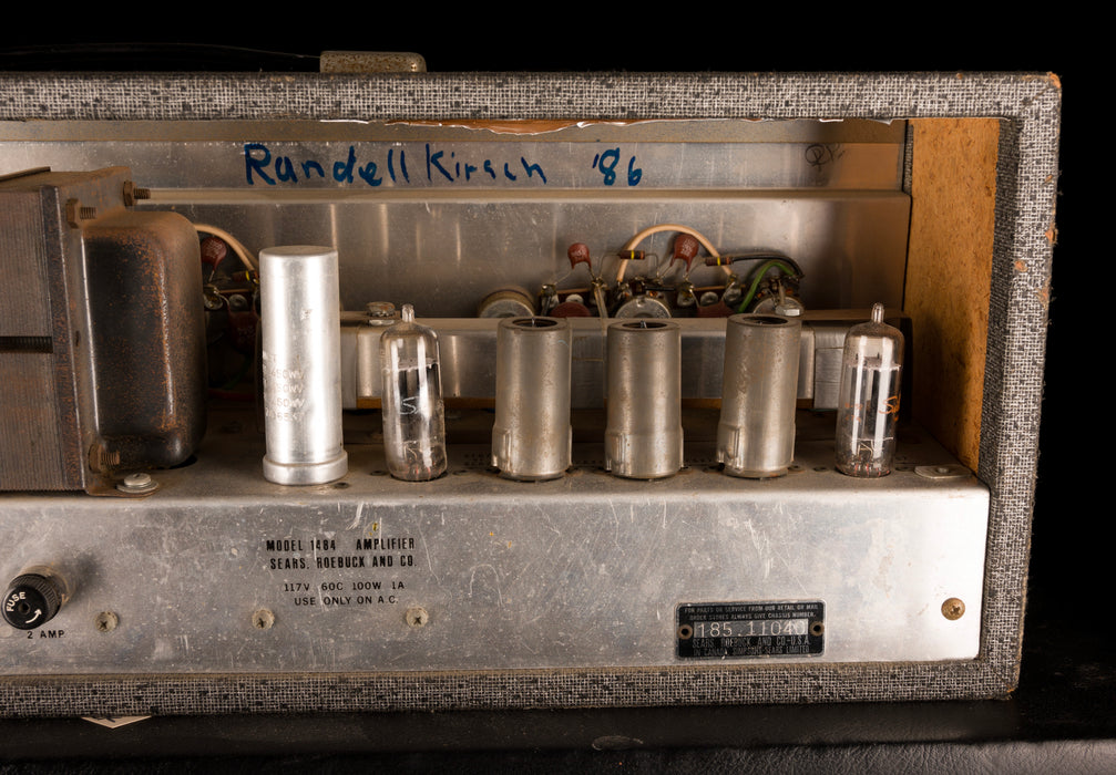 Pre Owned Silvertone 1960s Model 1484 Twin 12 Guitar Amp Gray