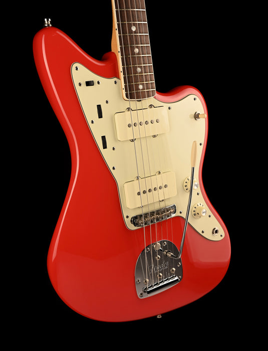 Pre Owned 2016 Fender American Design 1962 Vintage Reissue Jazzmaster Fiesta Red With OHSC